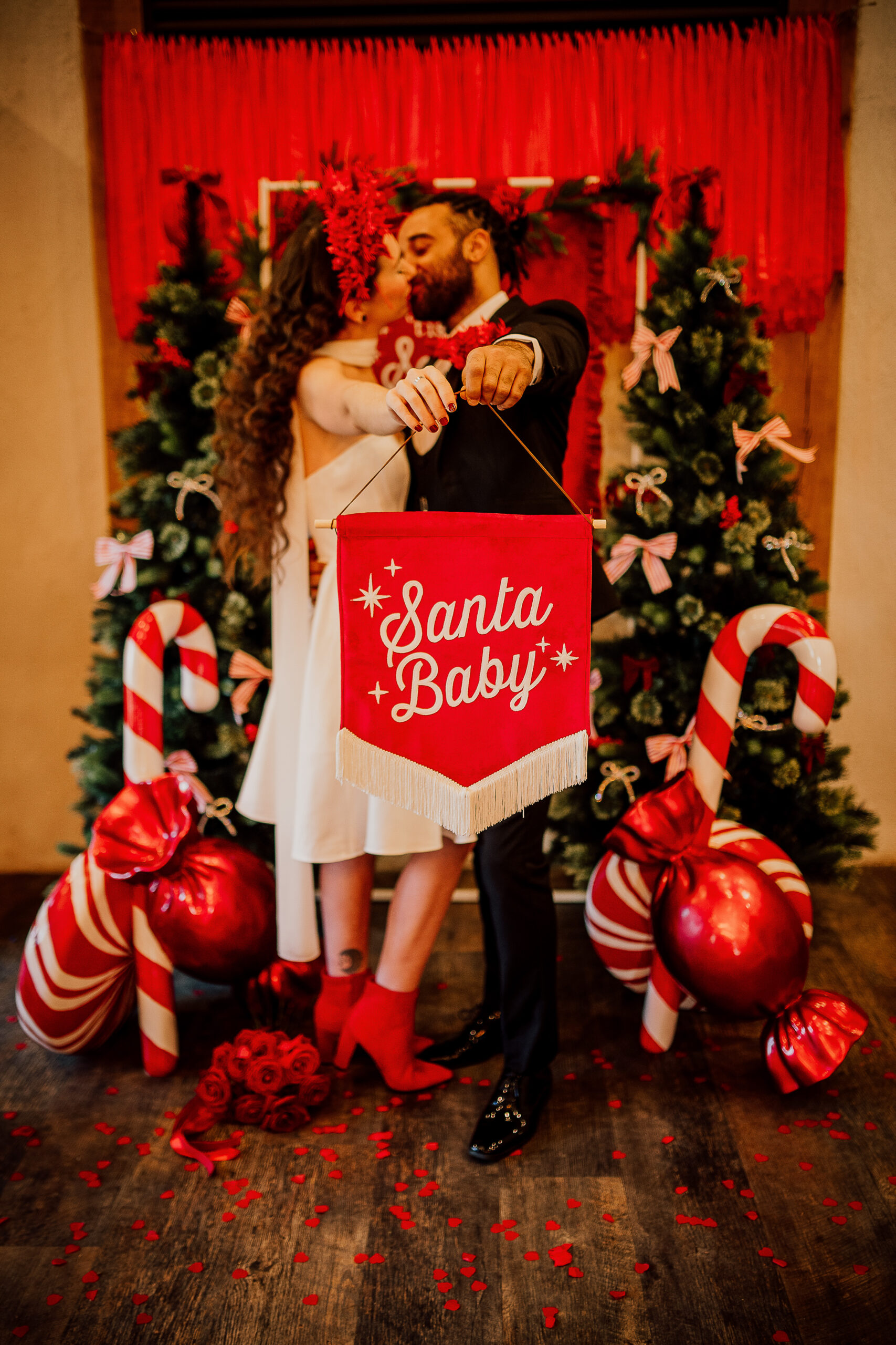 Christmas wedding inspiration Bennetts Willow Barn Weddings