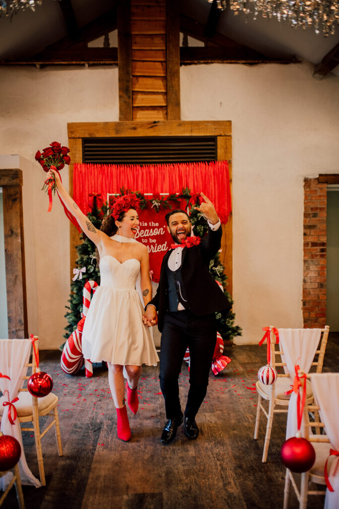 Christmas wedding inspiration Bennetts Willow Barn Weddings