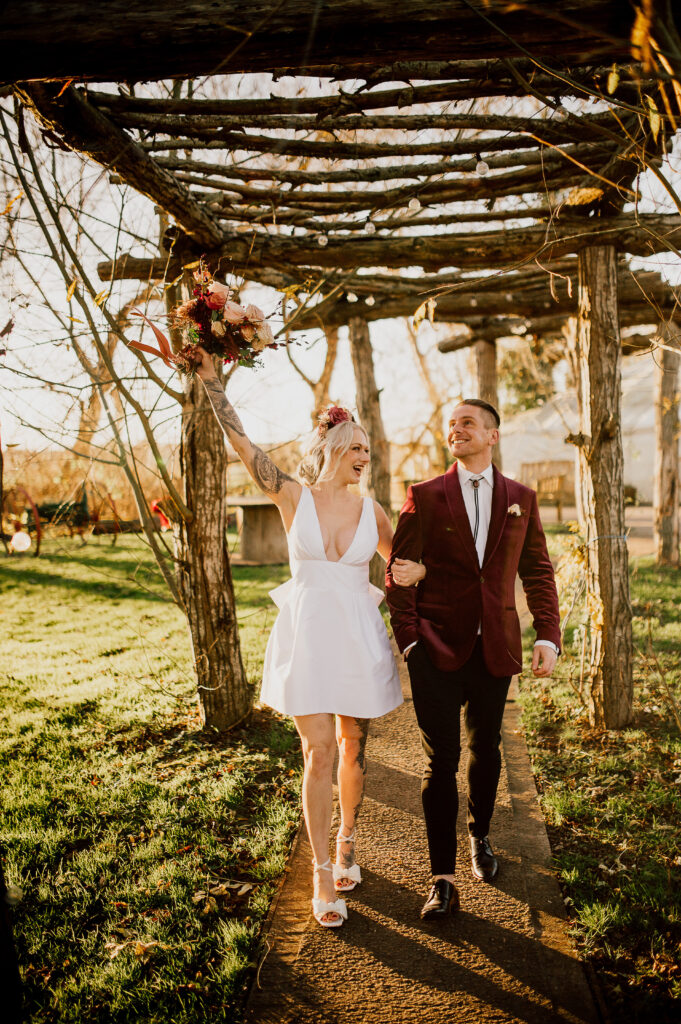 Winter barn wedding