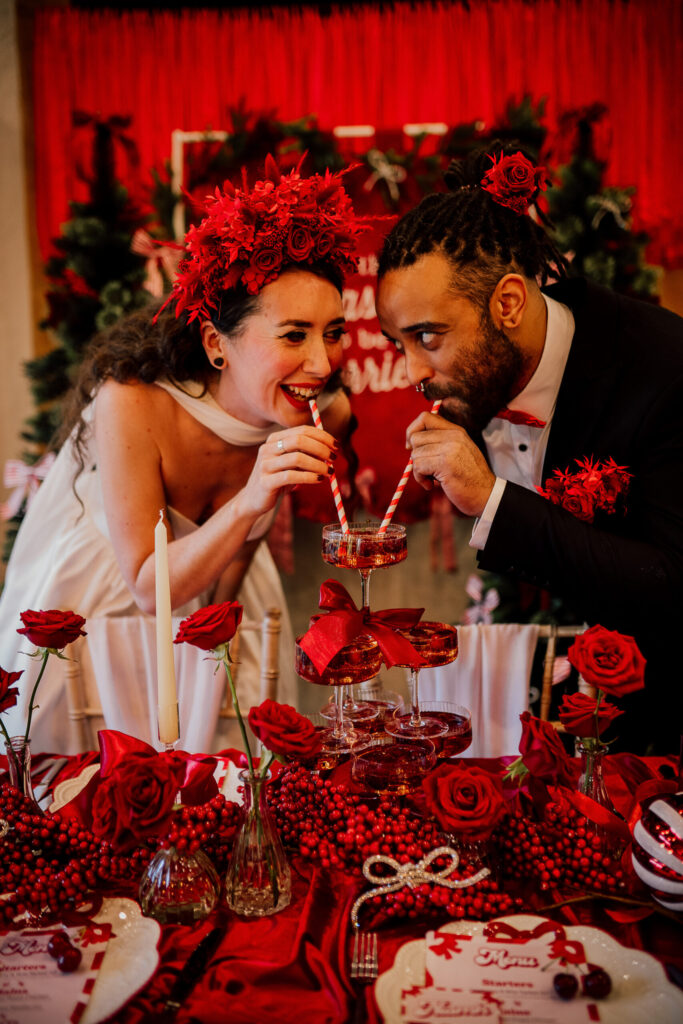 Christmas wedding inspiration Bennetts Willow Barn Weddings