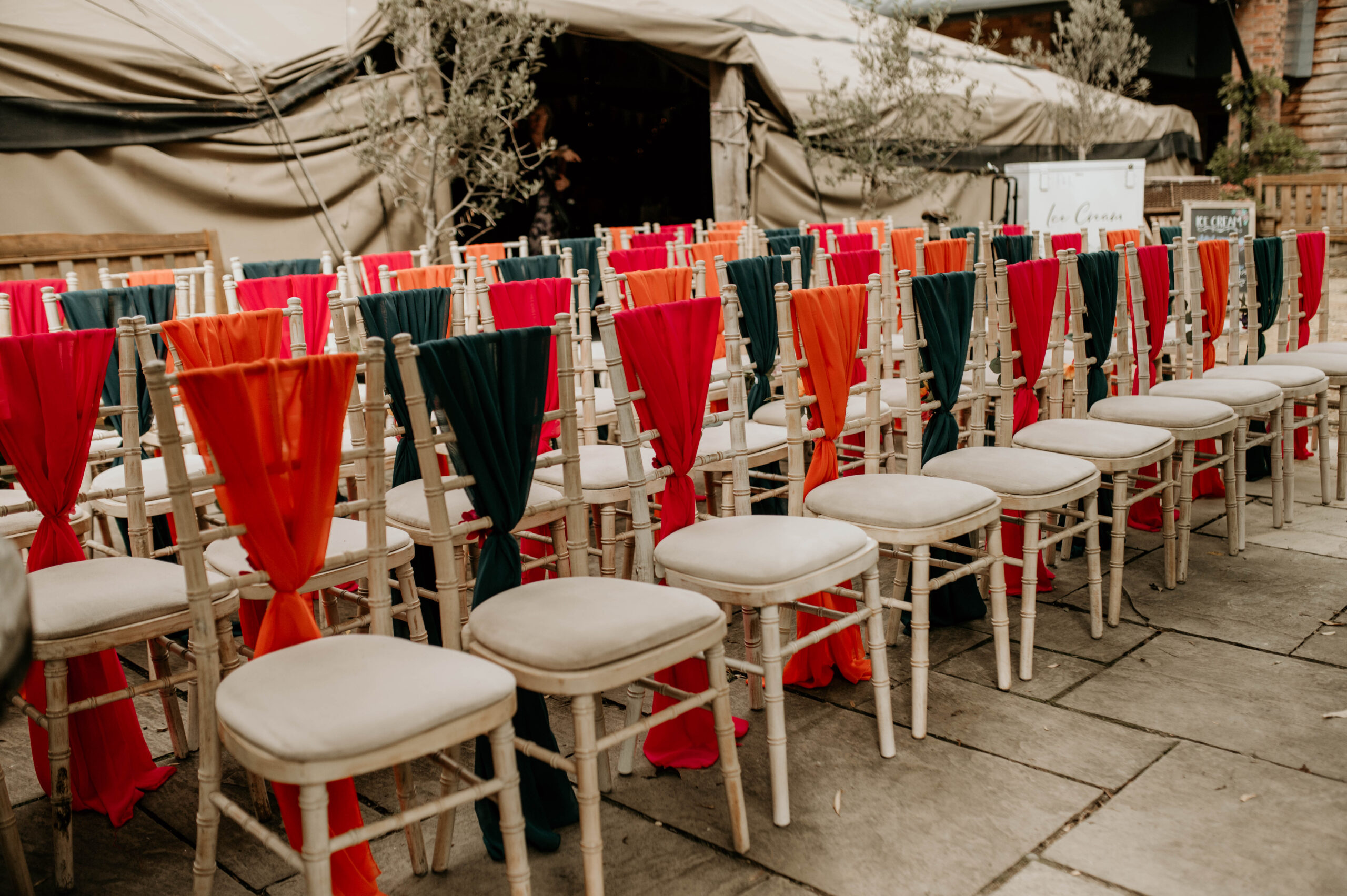 Festival wedding venue: real wedding inspiration
